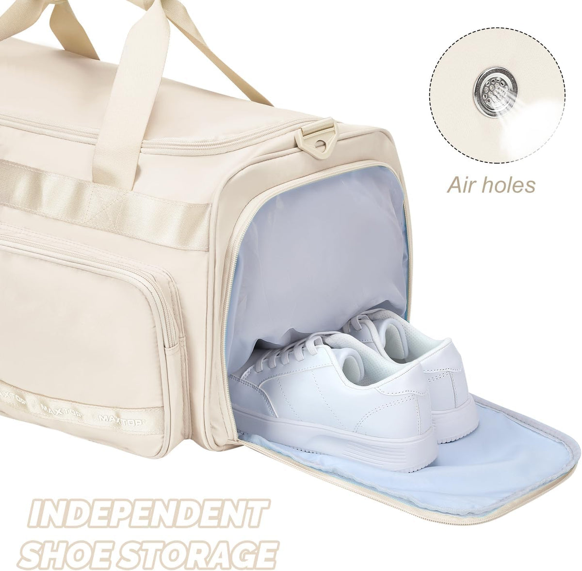 Large Gym Bag for Women Men Duffle Bag With Wet Dry Separation