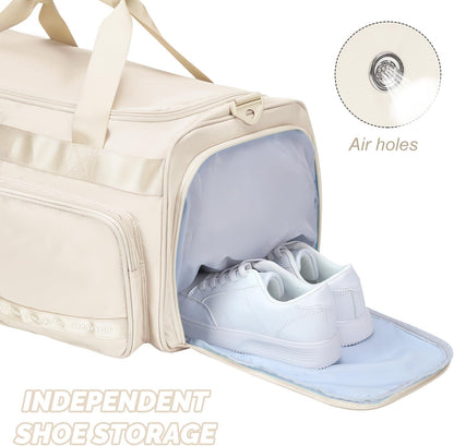 Large Gym Bag for Women Men Duffle Bag With Wet Dry Separation