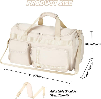Large Gym Bag for Women Men Duffle Bag With Wet Dry Separation