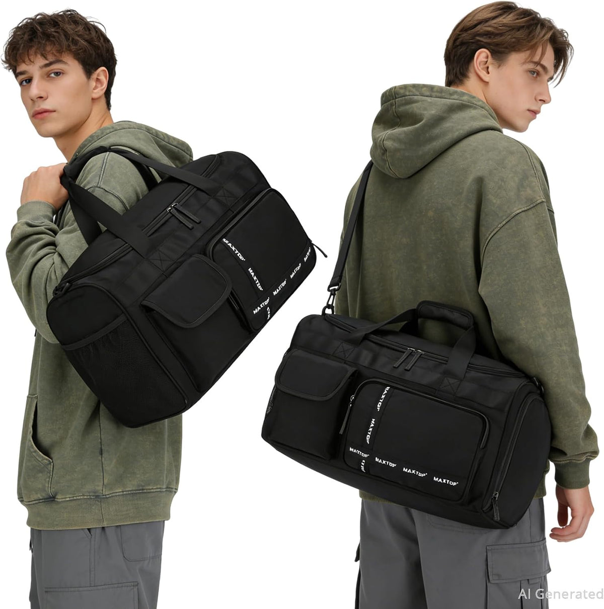 Large Gym Bag for Women Men Duffle Bag With Wet Dry Separation