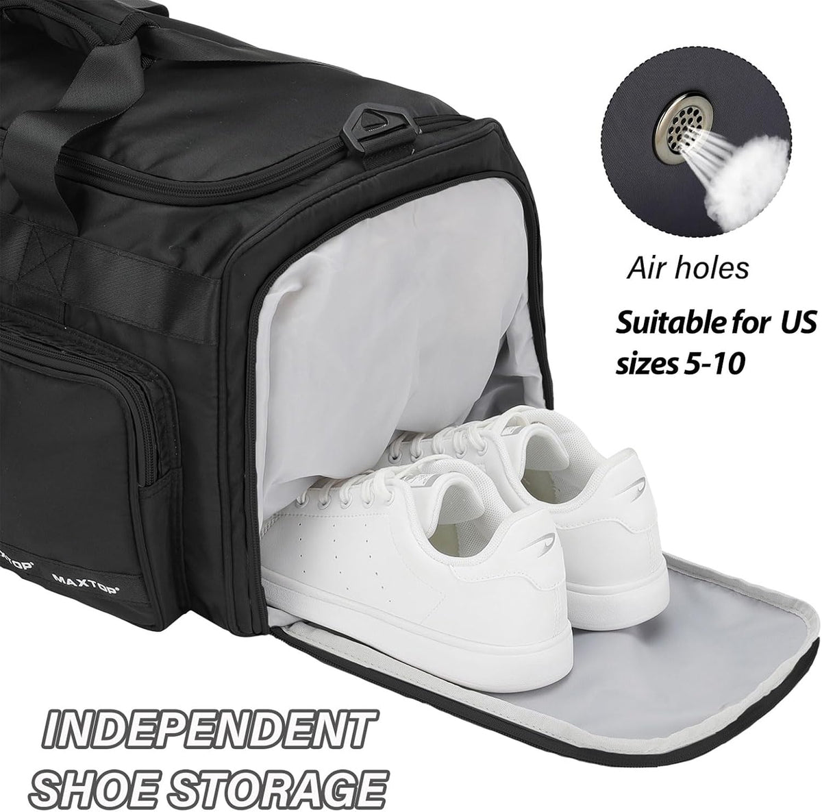 Large Gym Bag for Women Men Duffle Bag With Wet Dry Separation