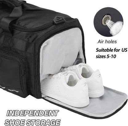 Large Gym Bag for Women Men Duffle Bag With Wet Dry Separation
