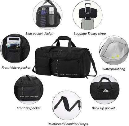 Large Gym Bag for Women Men Duffle Bag With Wet Dry Separation