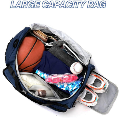 Large Gym Bag for Women Men Duffle Bag With Wet Dry Separation