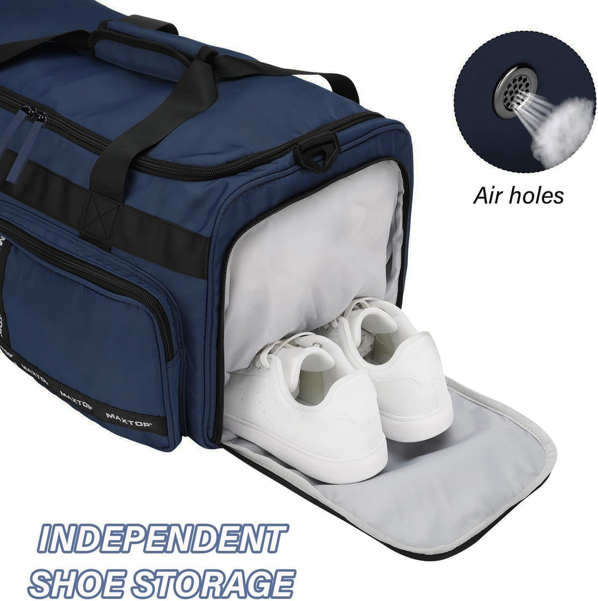 Large Gym Bag for Women Men Duffle Bag With Wet Dry Separation