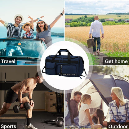 Large Gym Bag for Women Men Duffle Bag With Wet Dry Separation
