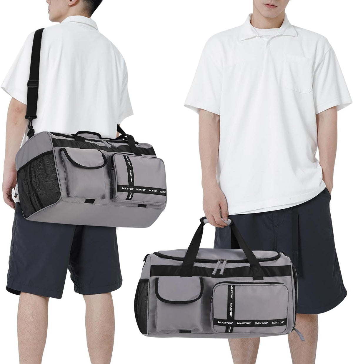 Large Gym Bag for Women Men Duffle Bag With Wet Dry Separation