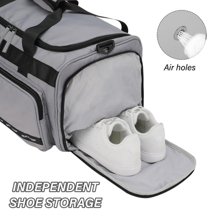 Large Gym Bag for Women Men Duffle Bag With Wet Dry Separation