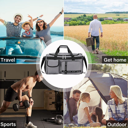Large Gym Bag for Women Men Duffle Bag With Wet Dry Separation