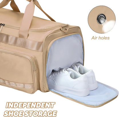 Large Gym Bag for Women Men Duffle Bag With Wet Dry Separation