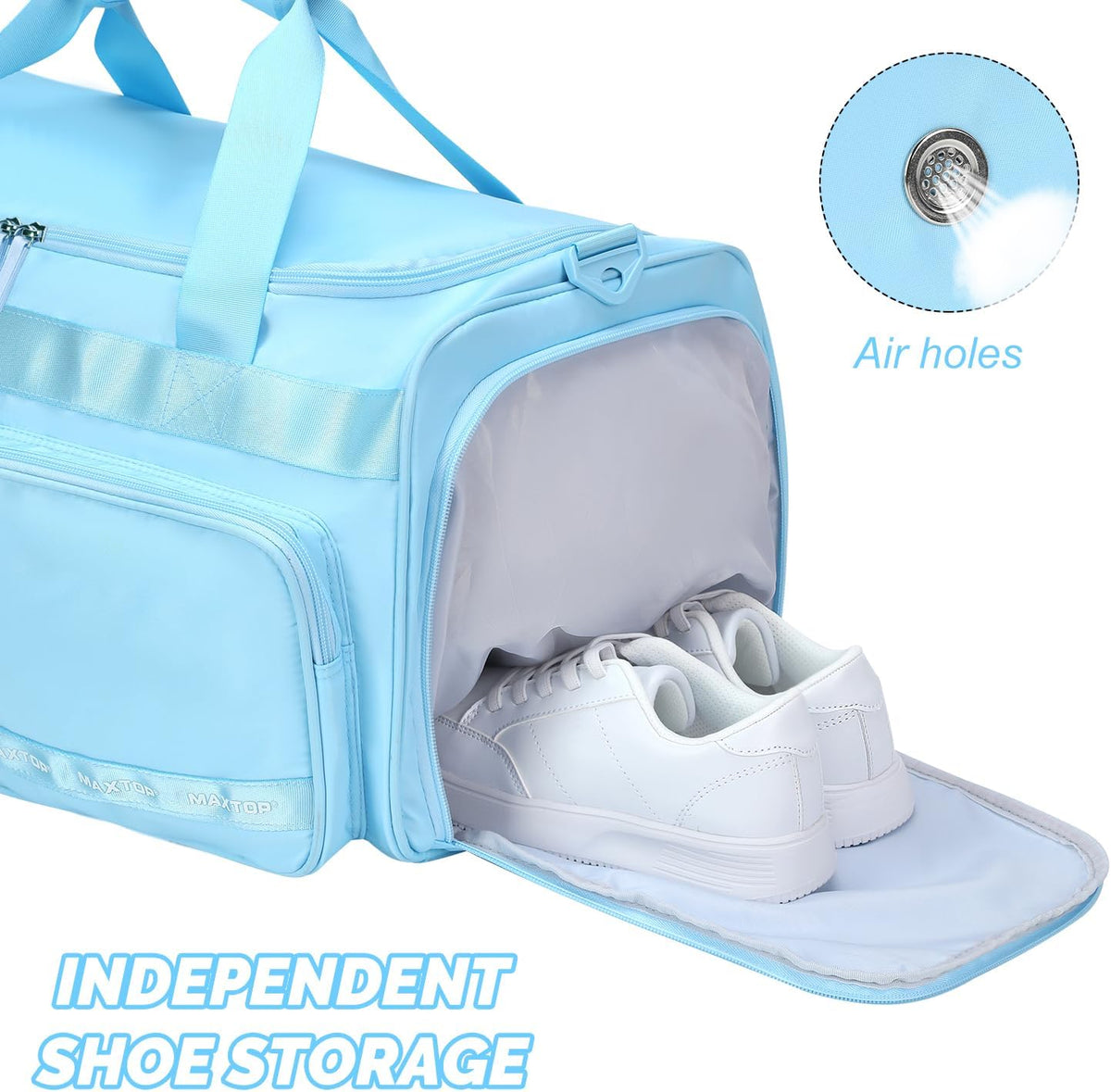 Large Gym Bag for Women Men Duffle Bag With Wet Dry Separation