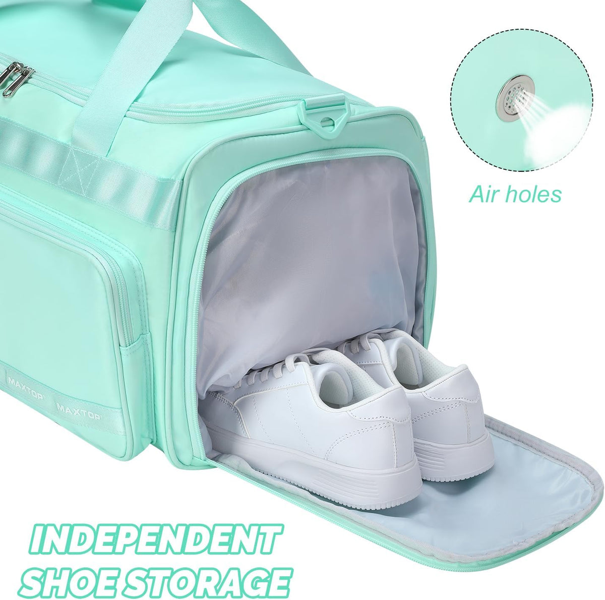 Large Gym Bag for Women Men Duffle Bag With Wet Dry Separation