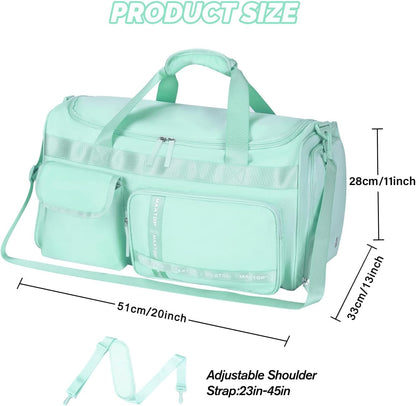 Large Gym Bag for Women Men Duffle Bag With Wet Dry Separation