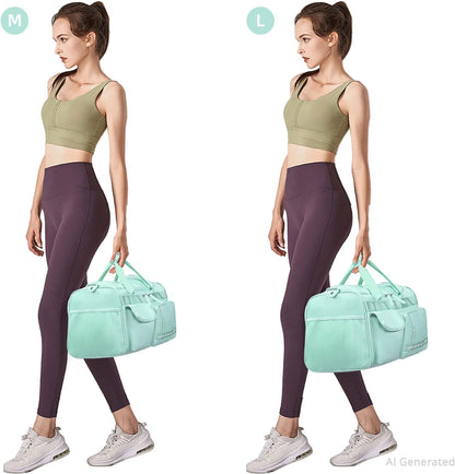 Large Gym Bag for Women Men Duffle Bag With Wet Dry Separation