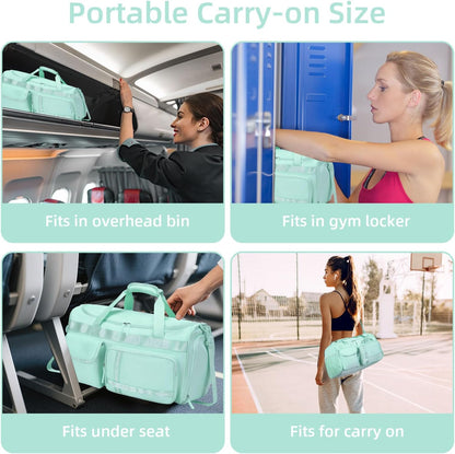 Large Gym Bag for Women Men Duffle Bag With Wet Dry Separation
