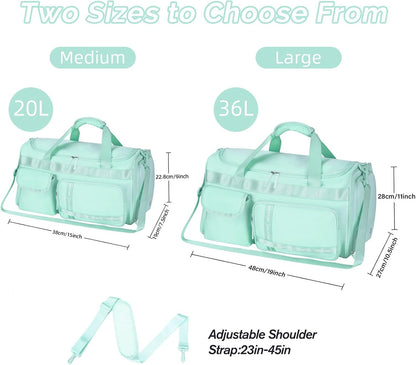 Large Gym Bag for Women Men Duffle Bag With Wet Dry Separation
