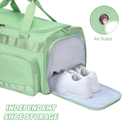 Large Gym Bag for Women Men Duffle Bag With Wet Dry Separation