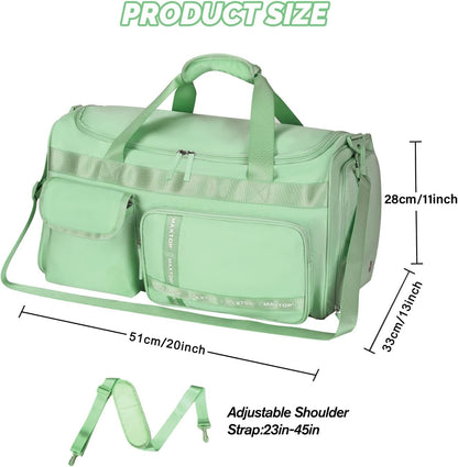 Large Gym Bag for Women Men Duffle Bag With Wet Dry Separation