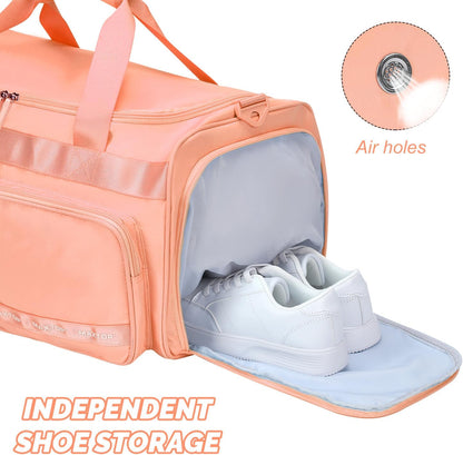 Large Gym Bag for Women Men Duffle Bag With Wet Dry Separation