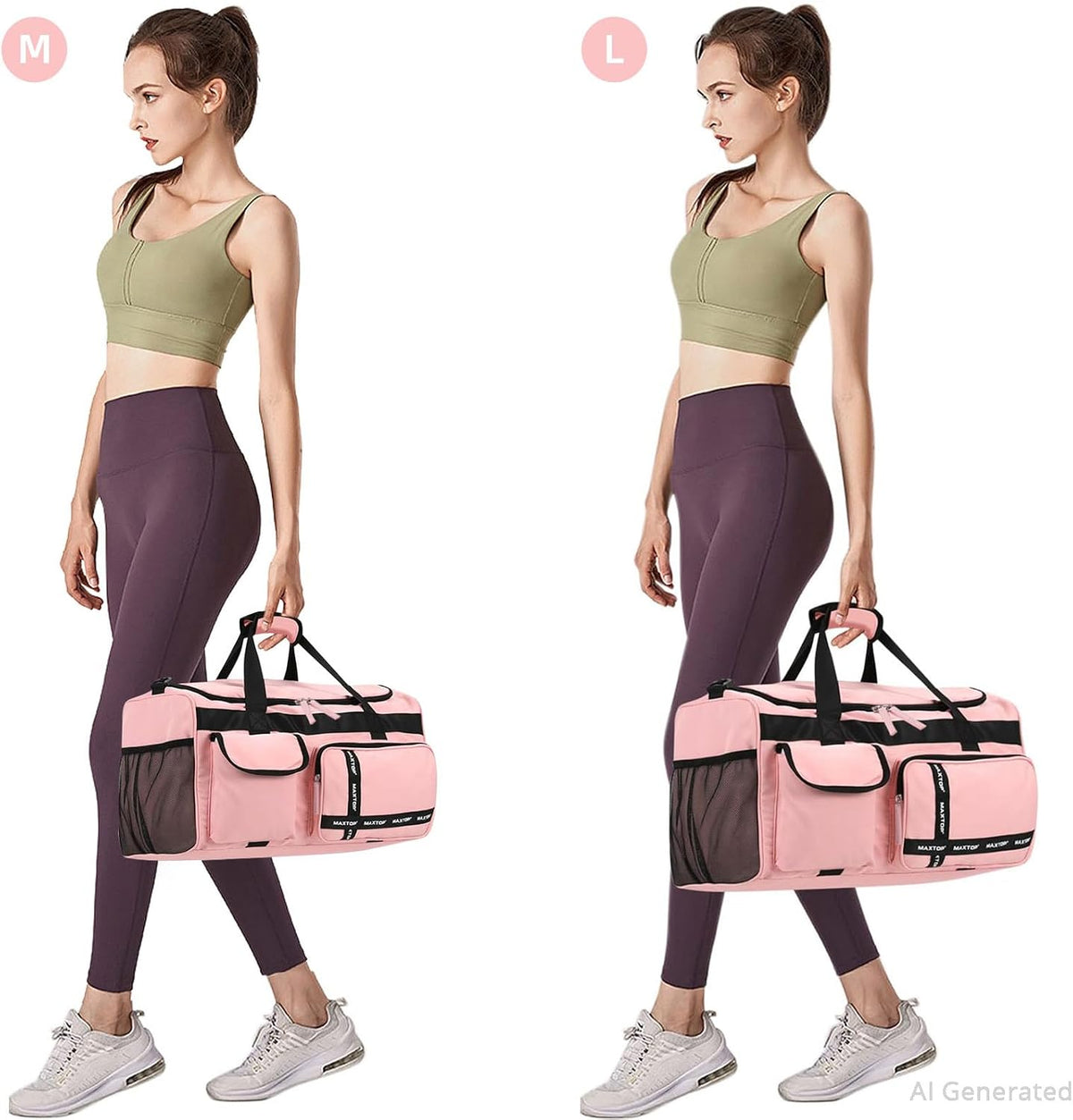Large Gym Bag for Women Men Duffle Bag With Wet Dry Separation