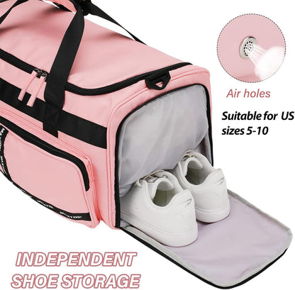 Large Gym Bag for Women Men Duffle Bag With Wet Dry Separation