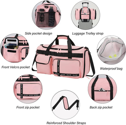 Large Gym Bag for Women Men Duffle Bag With Wet Dry Separation