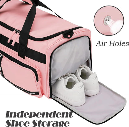 Large Gym Bag for Women Men Duffle Bag With Wet Dry Separation