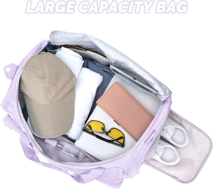 Large Gym Bag for Women Men Duffle Bag With Wet Dry Separation