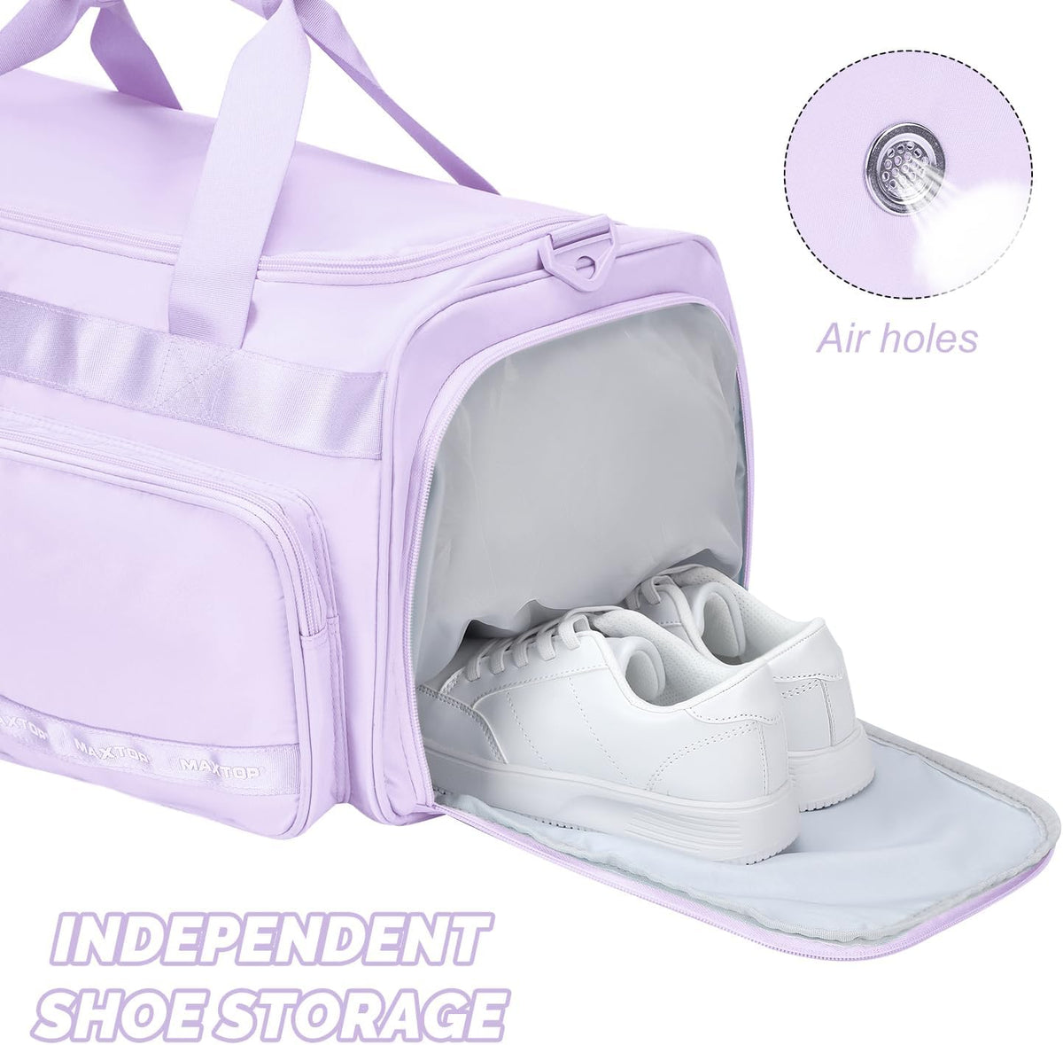 Large Gym Bag for Women Men Duffle Bag With Wet Dry Separation