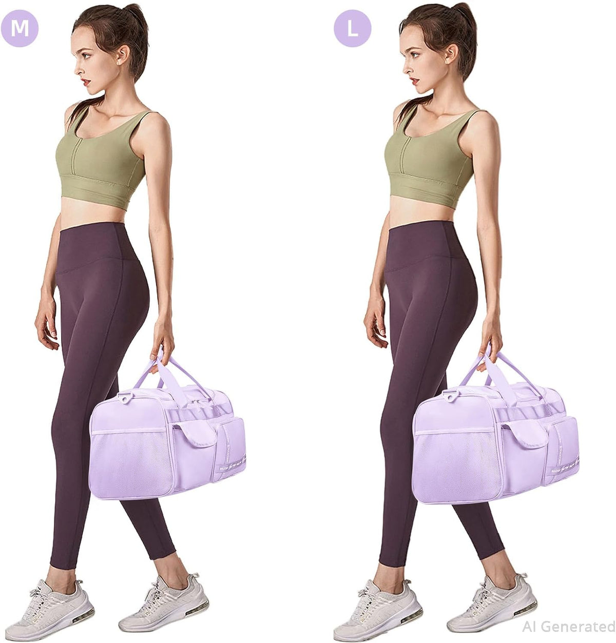 Large Gym Bag for Women Men Duffle Bag With Wet Dry Separation