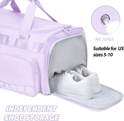 Large Gym Bag for Women Men Duffle Bag With Wet Dry Separation