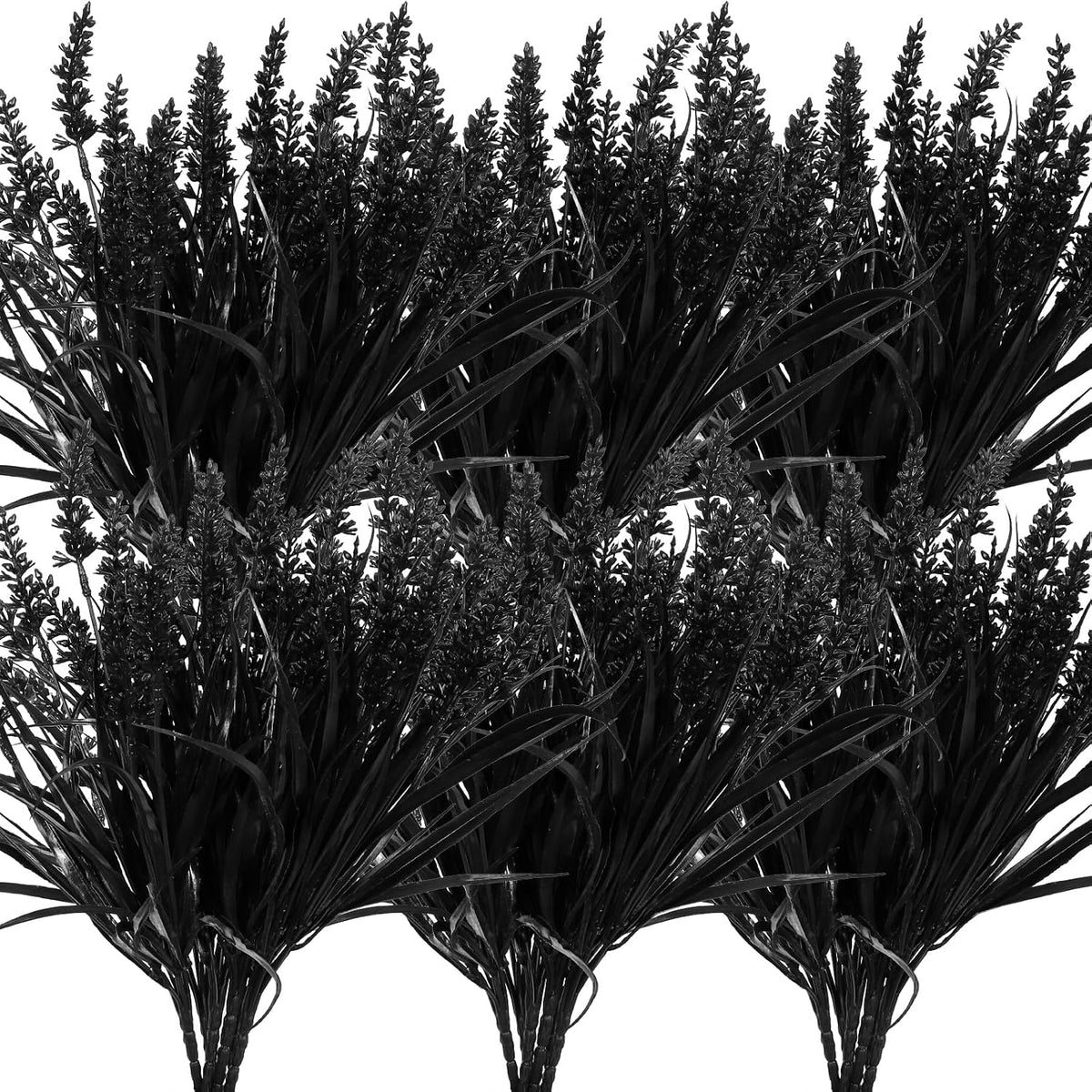 12Pcs Artificial Fall Mum Flower Plant Outdoors Faux Plastic Shrub