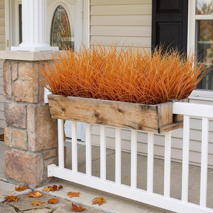 12Pcs Artificial Fall Mum Flower Plant Outdoors Faux Plastic Shrub
