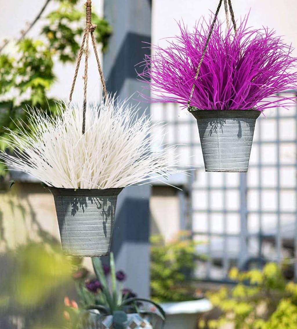 12Pcs Artificial Fall Mum Flower Plant Outdoors Faux Plastic Shrub