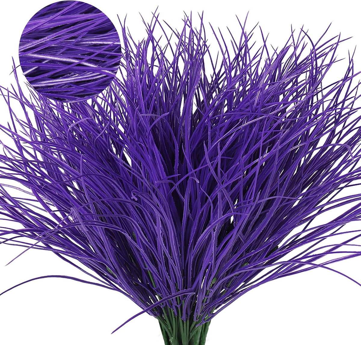12Pcs Artificial Fall Mum Flower Plant Outdoors Faux Plastic Shrub
