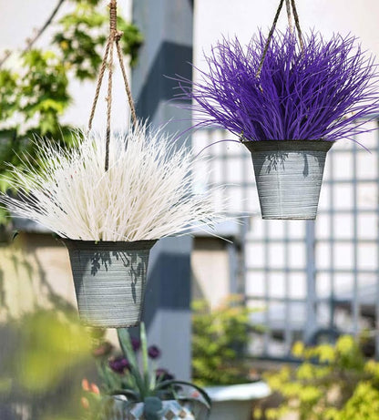 12Pcs Artificial Fall Mum Flower Plant Outdoors Faux Plastic Shrub