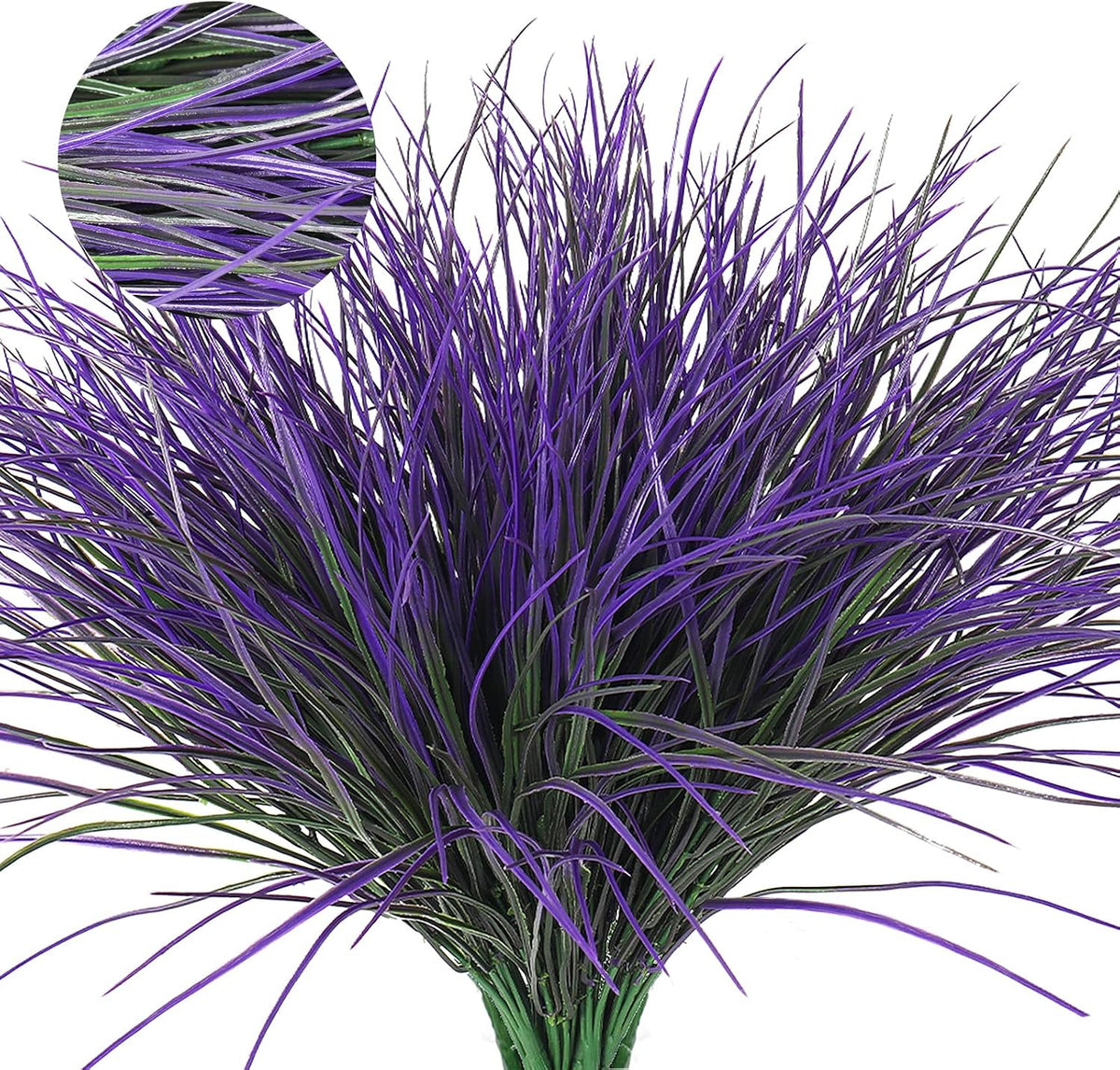 12Pcs Artificial Fall Mum Flower Plant Outdoors Faux Plastic Shrub