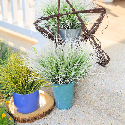 12Pcs Artificial Fall Mum Flower Plant Outdoors Faux Plastic Shrub
