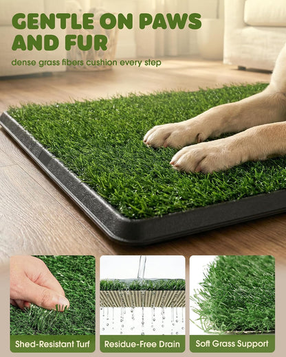 Grass Pad for Dogs Potty, 3-Layer Reusable, Washable, 30 x 20 in