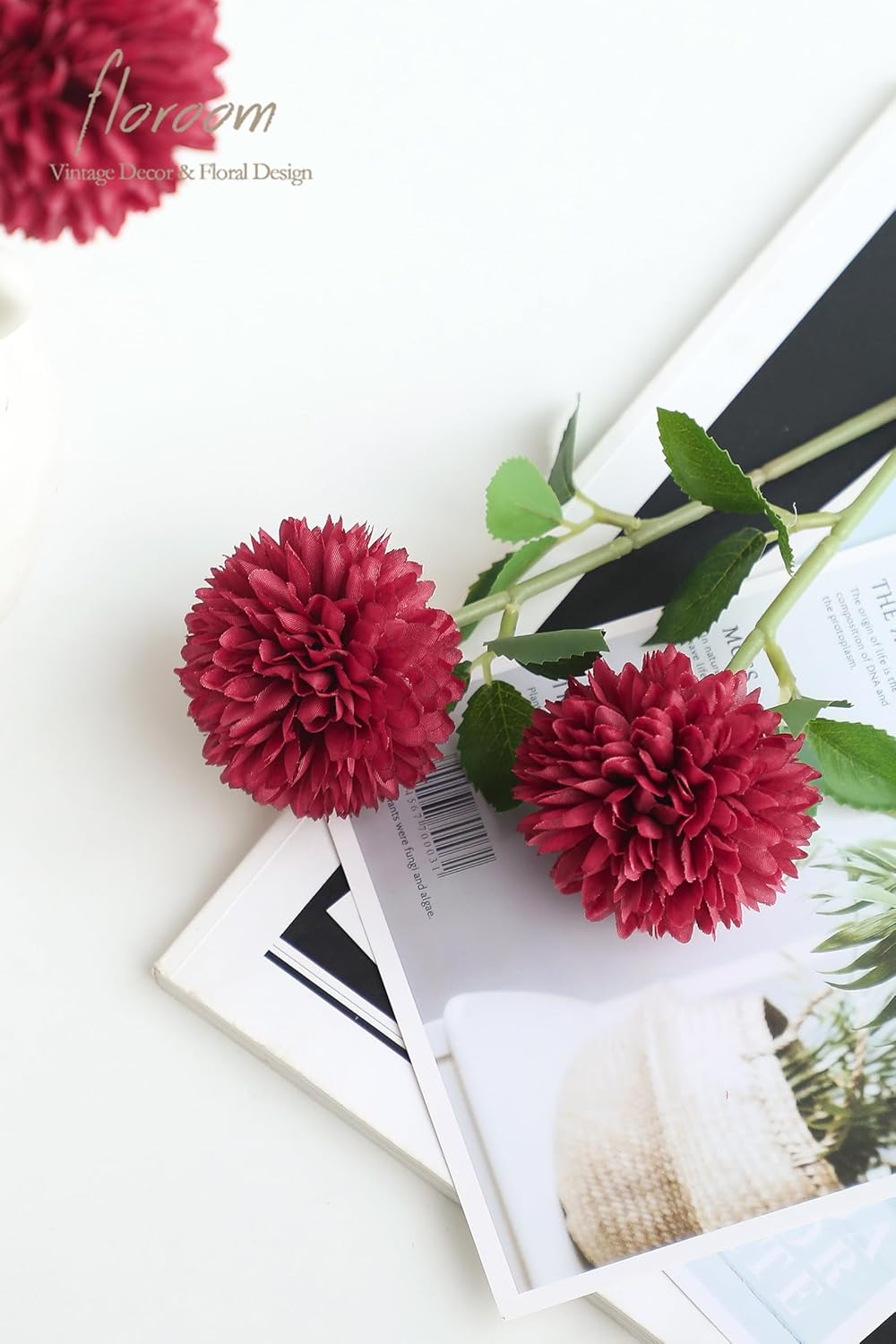 12pcs Lilac Faux Silk Mums Artificial Flowers Bulk Fake Chrysanthemums with Stems for DIY Wedding Table Centerpieces Floral Arrangements Vase Fillers Home Decorations