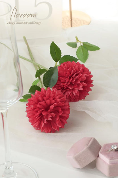 12pcs Lilac Faux Silk Mums Artificial Flowers Bulk Fake Chrysanthemums with Stems for DIY Wedding Table Centerpieces Floral Arrangements Vase Fillers Home Decorations