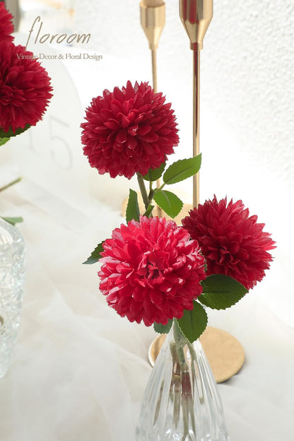 12pcs Lilac Faux Silk Mums Artificial Flowers Bulk Fake Chrysanthemums with Stems for DIY Wedding Table Centerpieces Floral Arrangements Vase Fillers Home Decorations