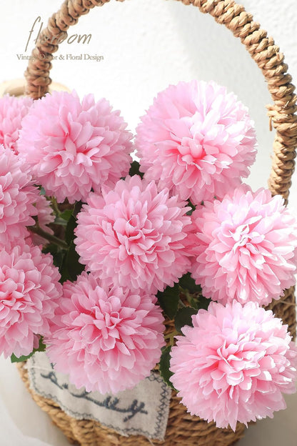 12pcs Lilac Faux Silk Mums Artificial Flowers Bulk Fake Chrysanthemums with Stems for DIY Wedding Table Centerpieces Floral Arrangements Vase Fillers Home Decorations