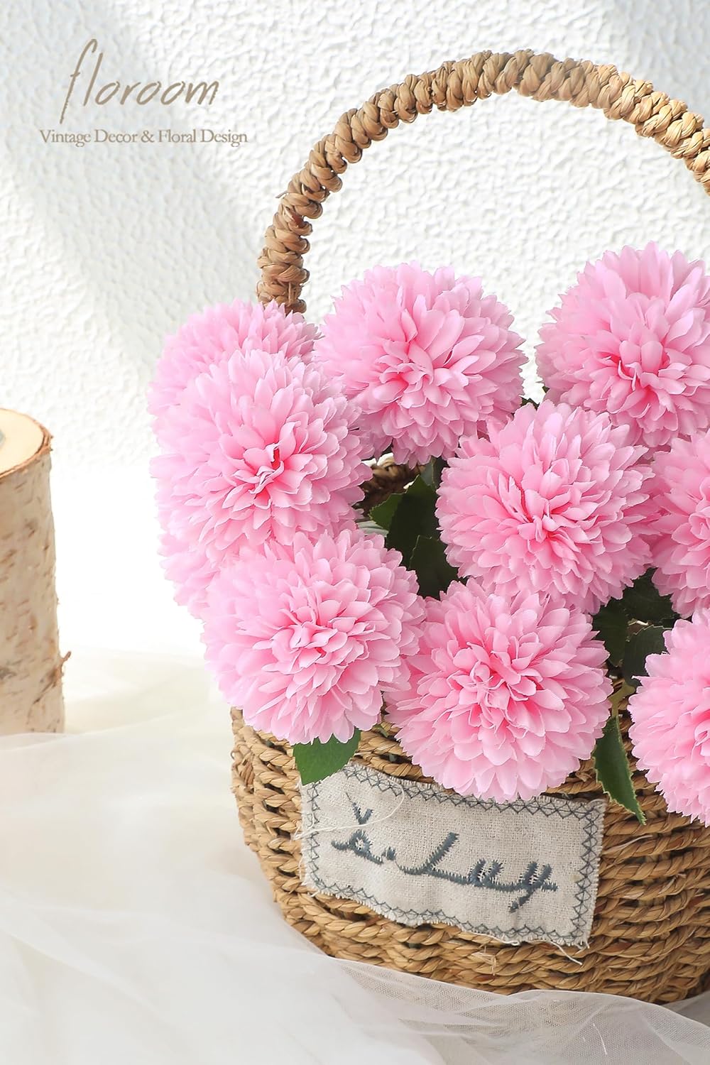 12pcs Lilac Faux Silk Mums Artificial Flowers Bulk Fake Chrysanthemums with Stems for DIY Wedding Table Centerpieces Floral Arrangements Vase Fillers Home Decorations