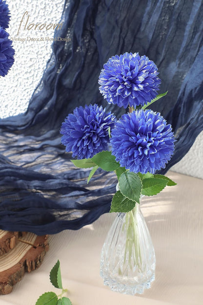 12pcs Lilac Faux Silk Mums Artificial Flowers Bulk Fake Chrysanthemums with Stems for DIY Wedding Table Centerpieces Floral Arrangements Vase Fillers Home Decorations