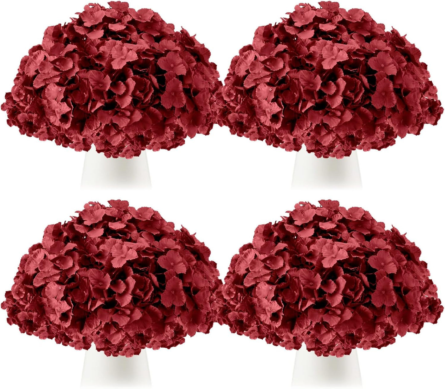 100 Pcs Hydrangea Artificial Flowers Bulk 7.48 Inch Artificial Hydrangeas with Removable Stems Faux Flowers Wedding Decor for Home Garden Party Decoration DIY Project (Lavender)