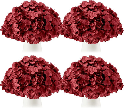 100 Pcs Hydrangea Artificial Flowers Bulk 7.48 Inch Artificial Hydrangeas with Removable Stems Faux Flowers Wedding Decor for Home Garden Party Decoration DIY Project (Lavender)