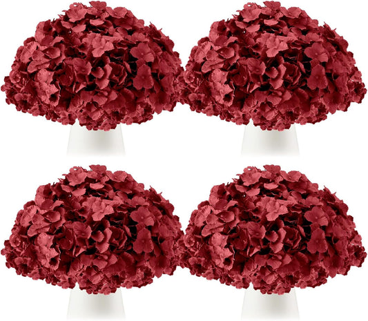 100 Pcs Hydrangea Artificial Flowers Bulk 7.48 Inch Artificial Hydrangeas with Removable Stems Faux Flowers Wedding Decor for Home Garden Party Decoration DIY Project (Lavender)