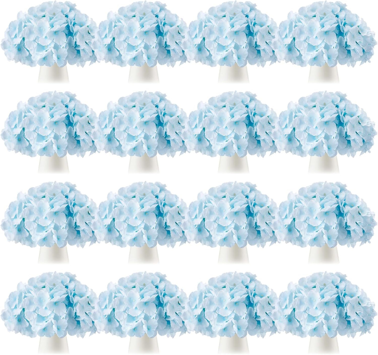 100 Pcs Hydrangea Artificial Flowers Bulk 7.48 Inch Artificial Hydrangeas with Removable Stems Faux Flowers Wedding Decor for Home Garden Party Decoration DIY Project (Lavender)
