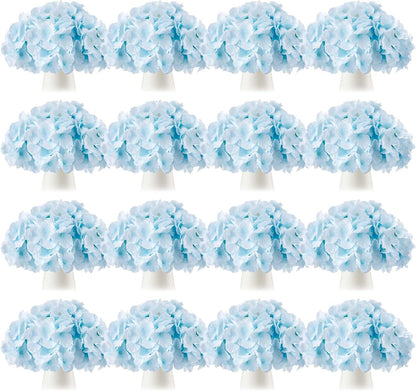 100 Pcs Hydrangea Artificial Flowers Bulk 7.48 Inch Artificial Hydrangeas with Removable Stems Faux Flowers Wedding Decor for Home Garden Party Decoration DIY Project (Lavender)